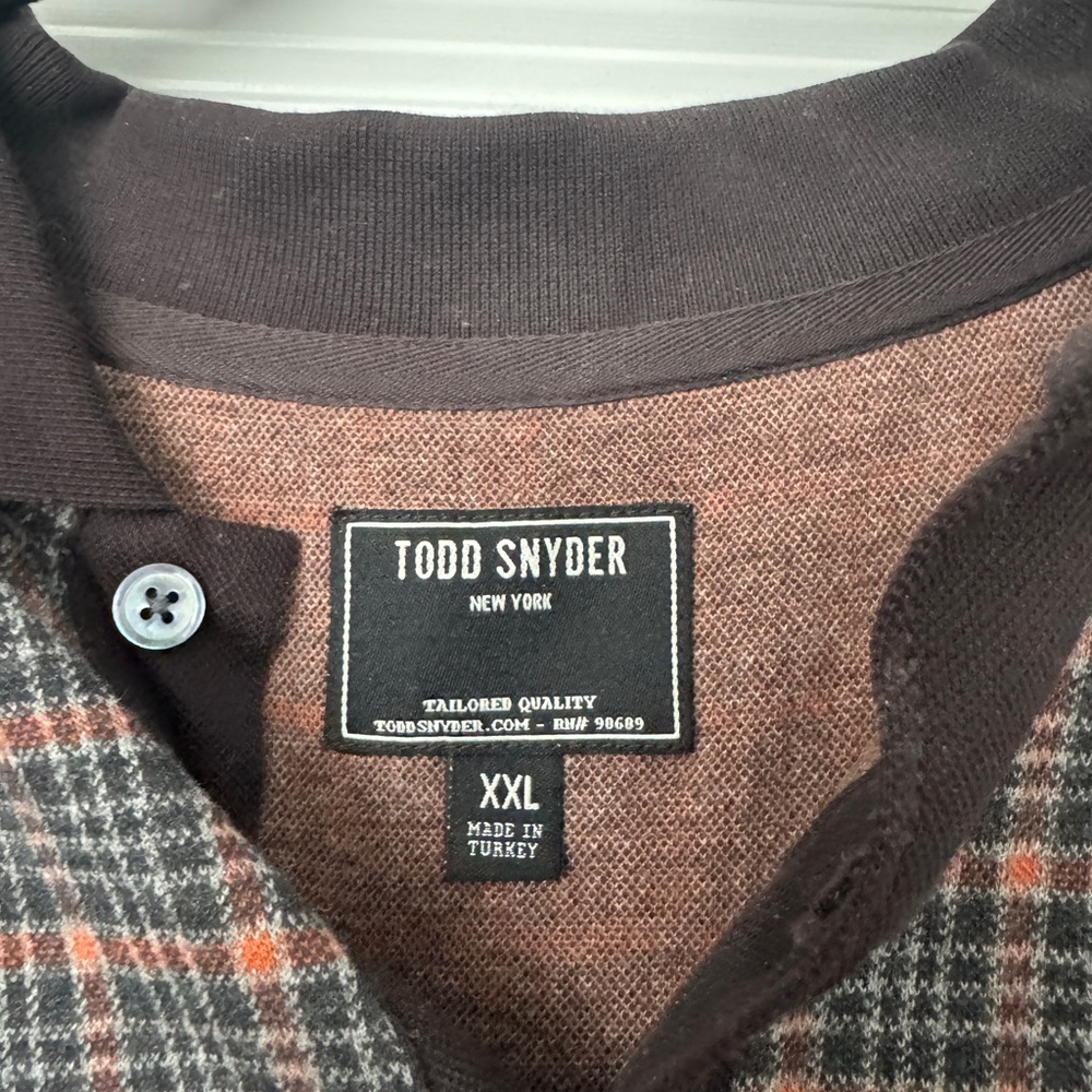 Todd Snyder Brown and Orange Plaid Wool-Blend Cardigan